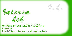 valeria leh business card